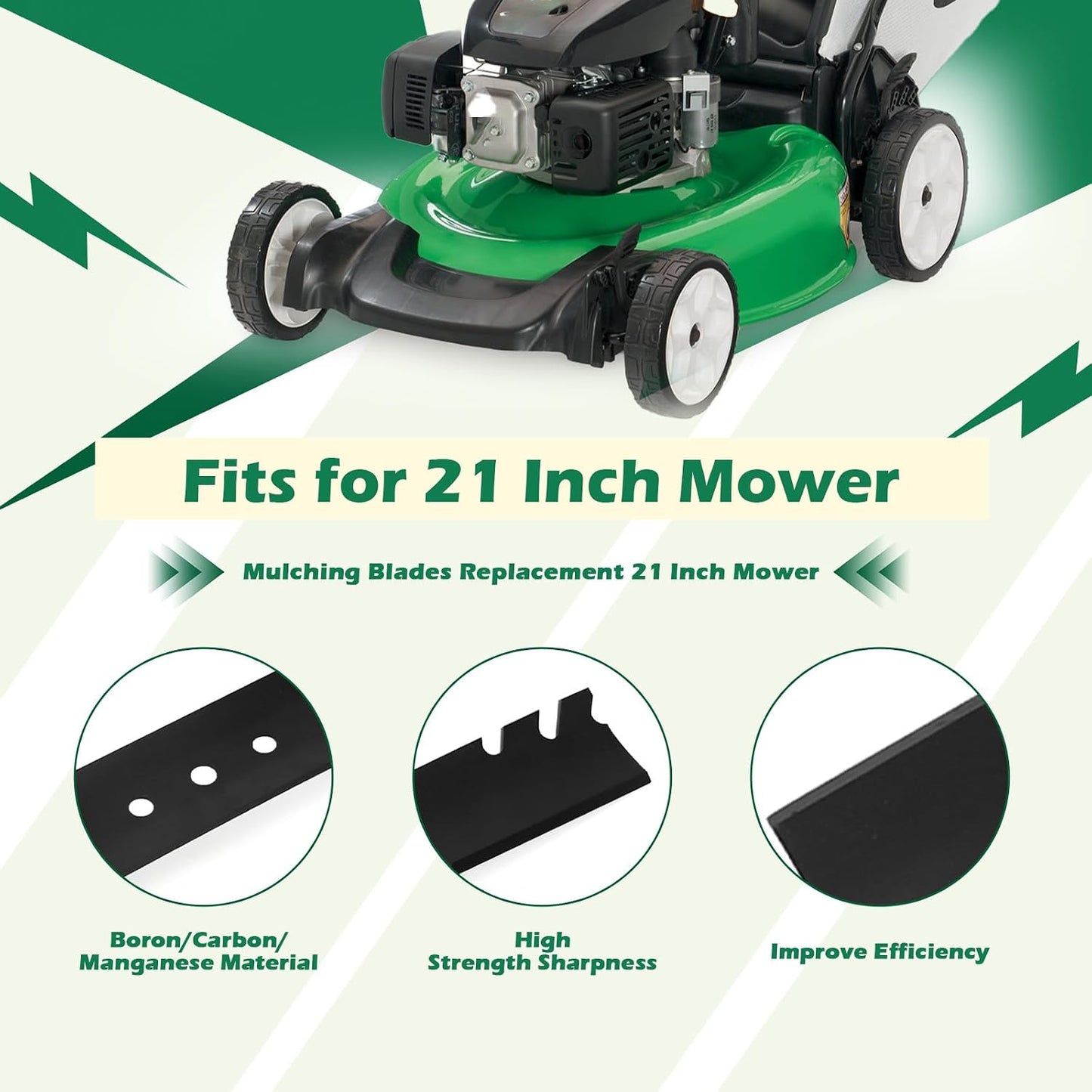 Cuchillas repuesto cortacésped 21pulg Toro Exmark LawnBoy
