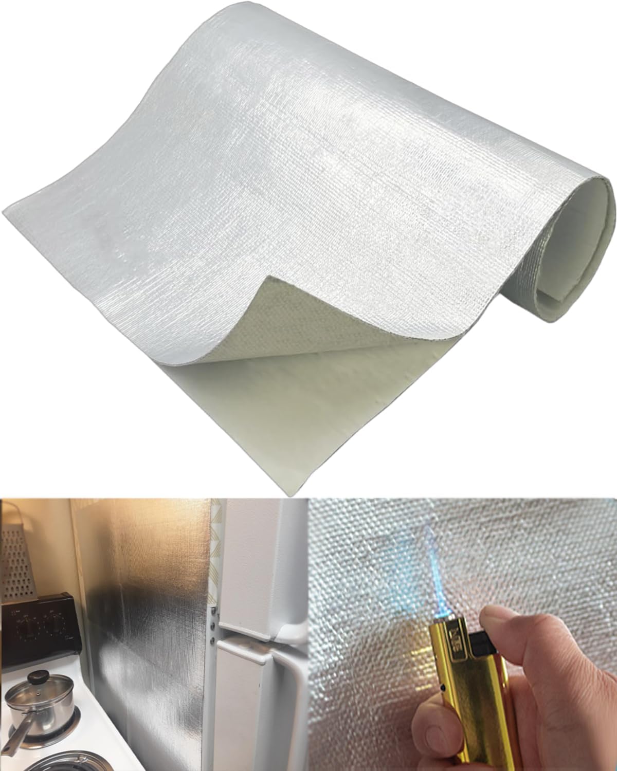 Barrera térmica aluminizada 12x24" fibra vidrio