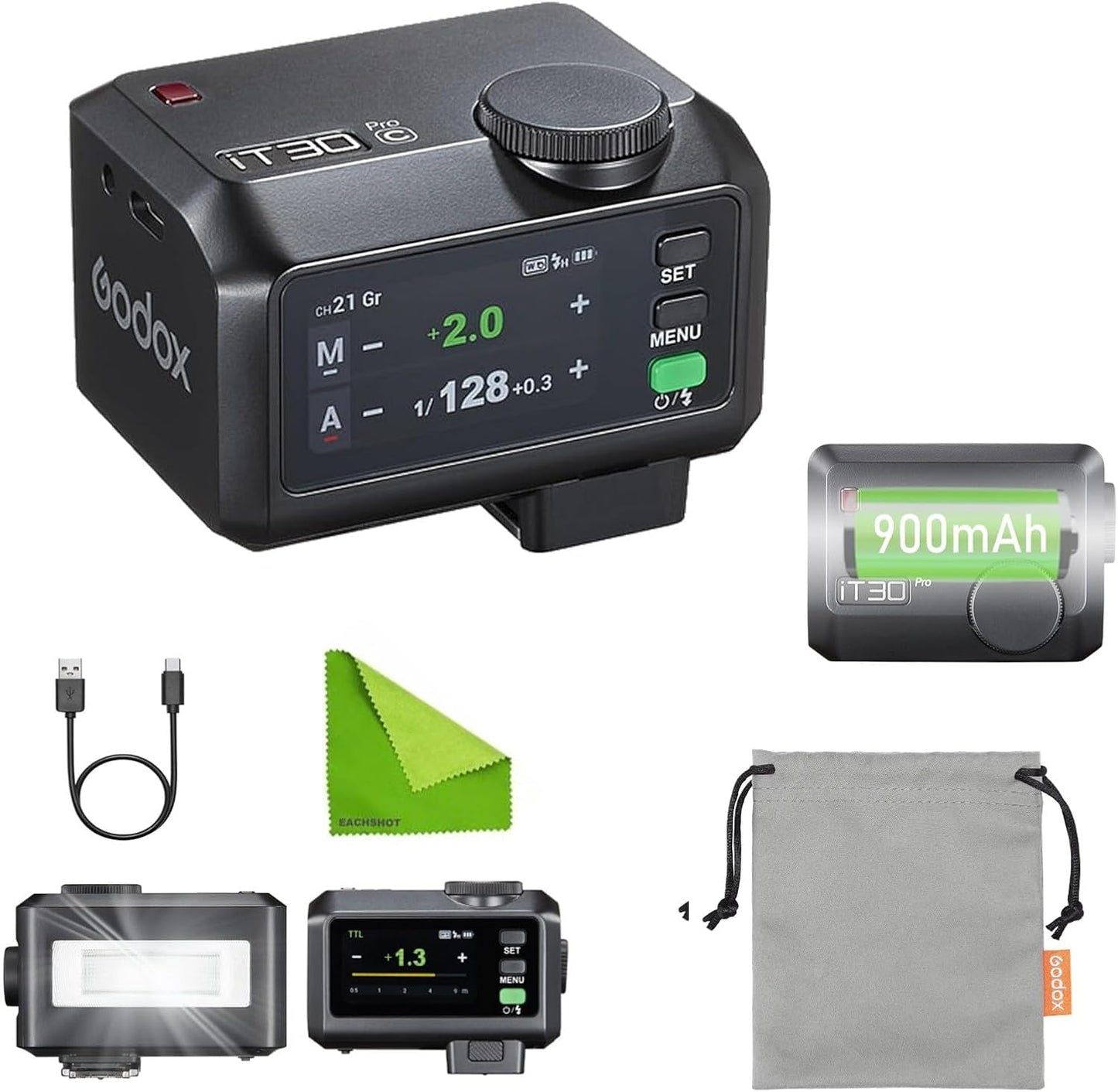 Flash TTL HSS 1/8000 Canon EOS M50 5D Mark 2.4G