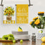 Toallas de cocina de verano Artoid Mode con diseño de girasoles y hojas 18 x 26