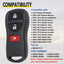 Llavero remoto sin llave comp Infiniti FX35 FX45 QX4 pack 2