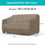 Funda impermeable sofá patio 3 plazas con ventilación marrón