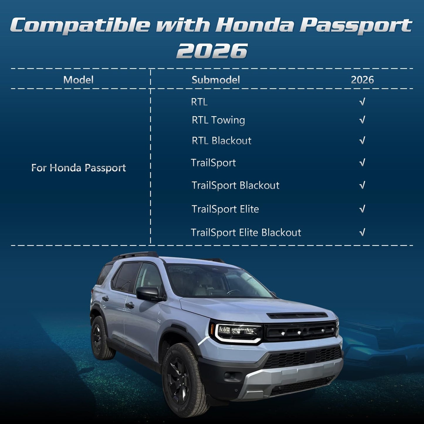 Alfombrillas carga comp Honda Passport 2026 antiderrap
