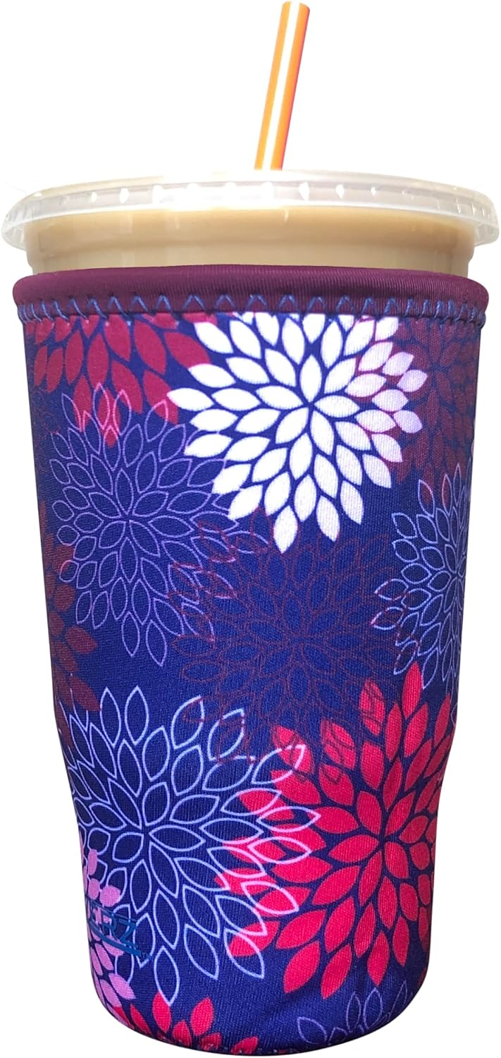Funda neopreno café helado 32oz lavable reutiliz.