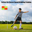 Set 4 banderas esquina fútbol postes 67" resorte césped