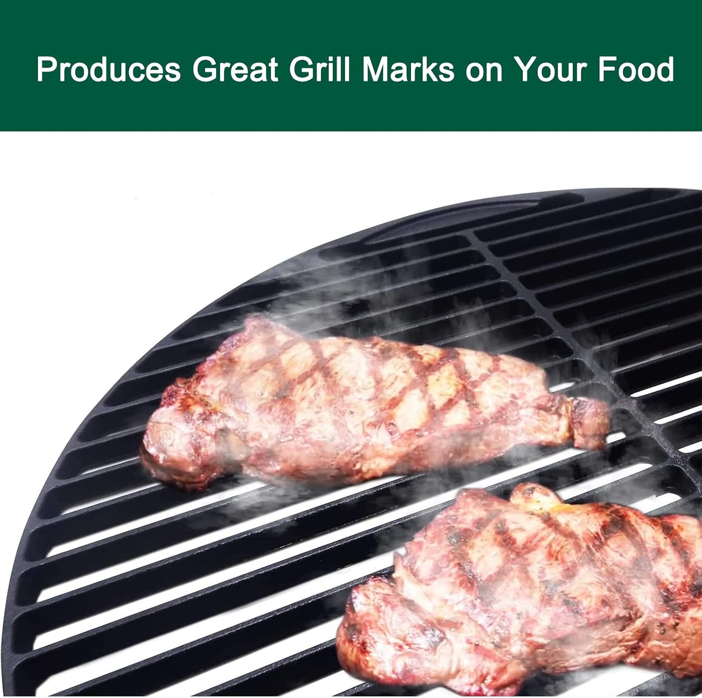 Rejilla hierro fundido para Big Green Egg 18pulg