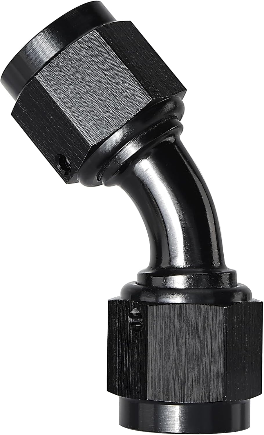 Acoplador giratorio 45 grados aluminio negro
