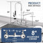 Grifo cocina pared rociador ajustable fregadero