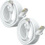 Cable Ethernet Cat 6 10ft 10 Gbps UTP 550MHz color blanco