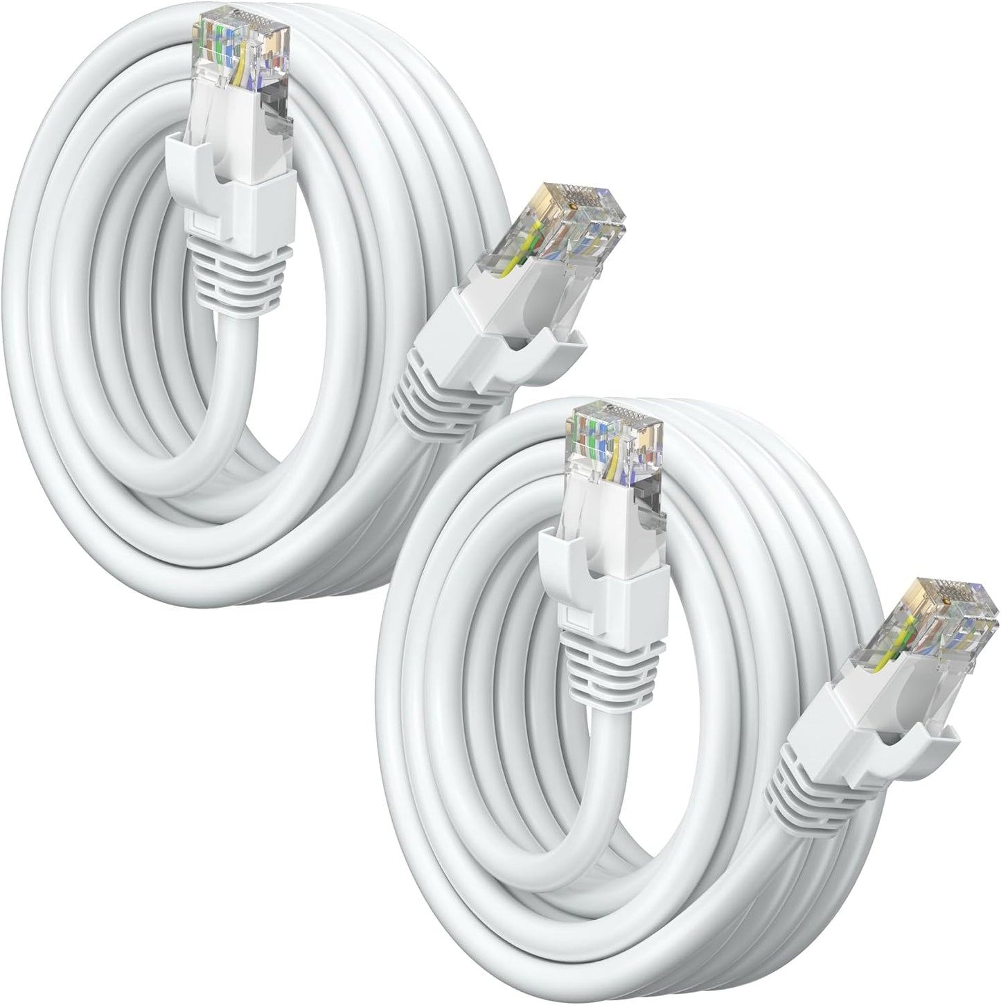 Cable Ethernet Cat 6 10ft 10 Gbps UTP 550MHz color blanco