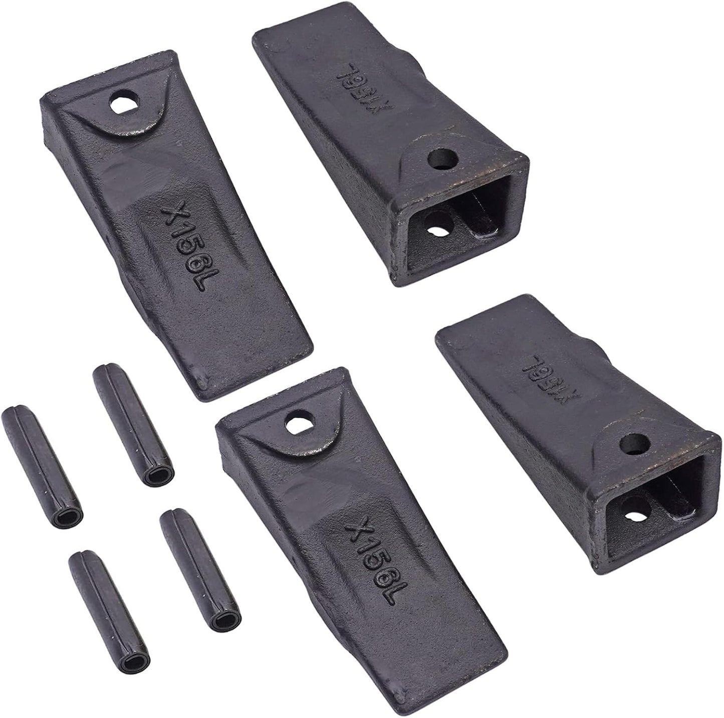 Dientes cubo con pasadores rodillo 4 pack minicargadora
