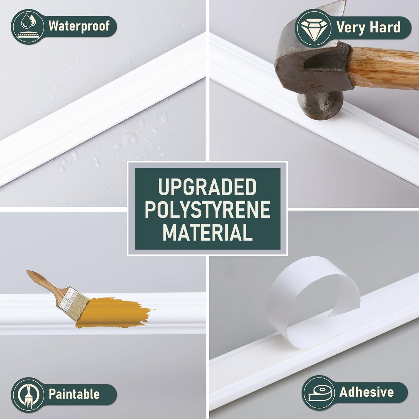 Kit moldeo pared 18x20pulg autoadhesivo 3 Pzas