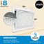 Filtro aire MERV 8 16x25x2 pulg set 4 para caldera HVAC