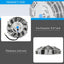Ventilador 7" 12V 80W cromado set 2