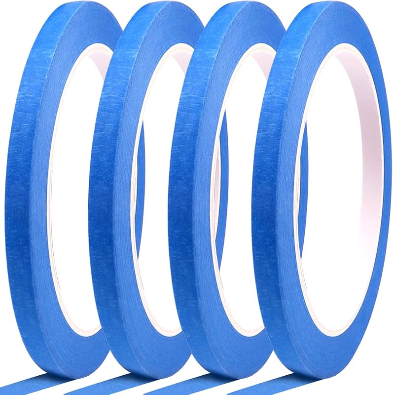 Cinta pintor azul 1/4pulg x30yardas 4rollos 120yardas total