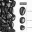 Rocas naturales de río 5lb piedras negras decorativas 1-2"