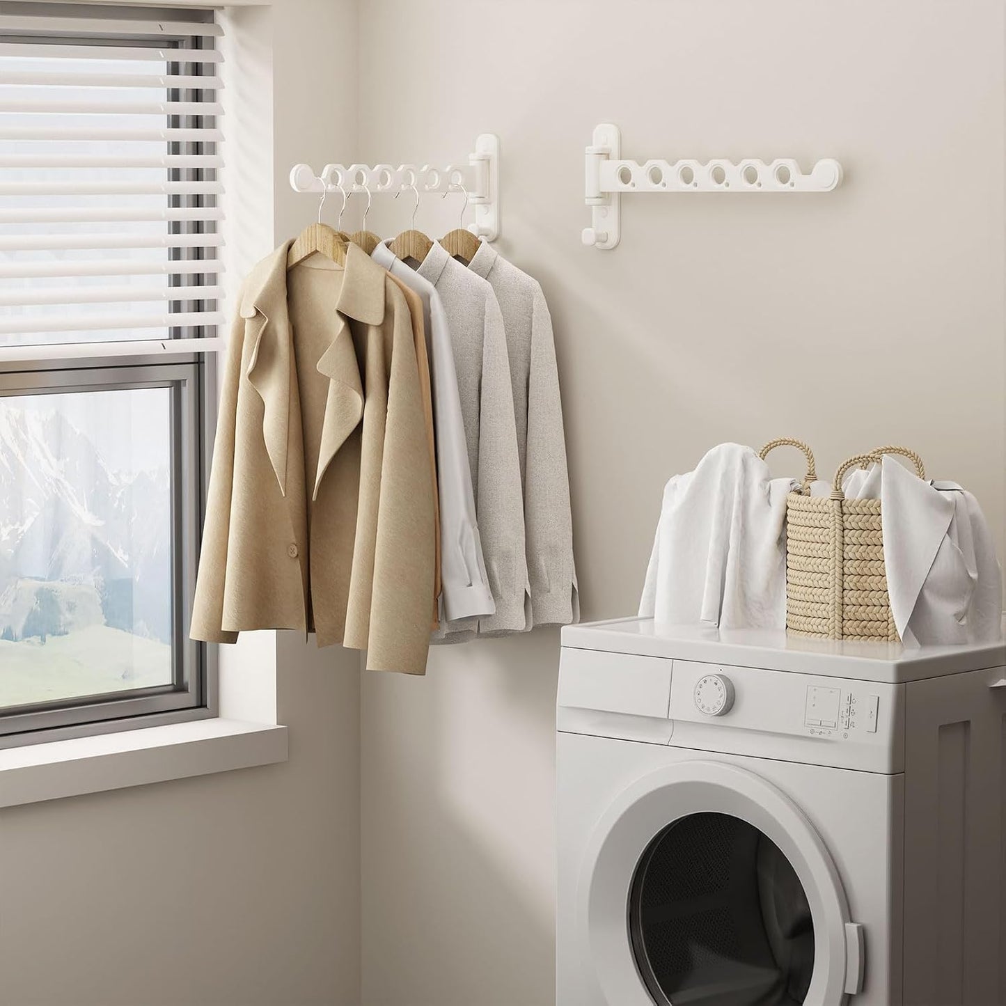 Perchero plegable para colgar ropa dormitorio