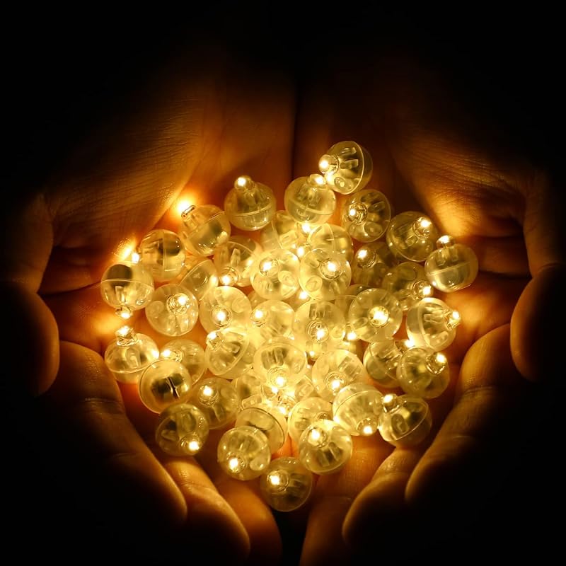 Luces LED blancas cálidas redondas para fiestas y decoración