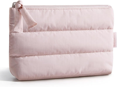 Bolsa maquillaje viaje doble capa rosa