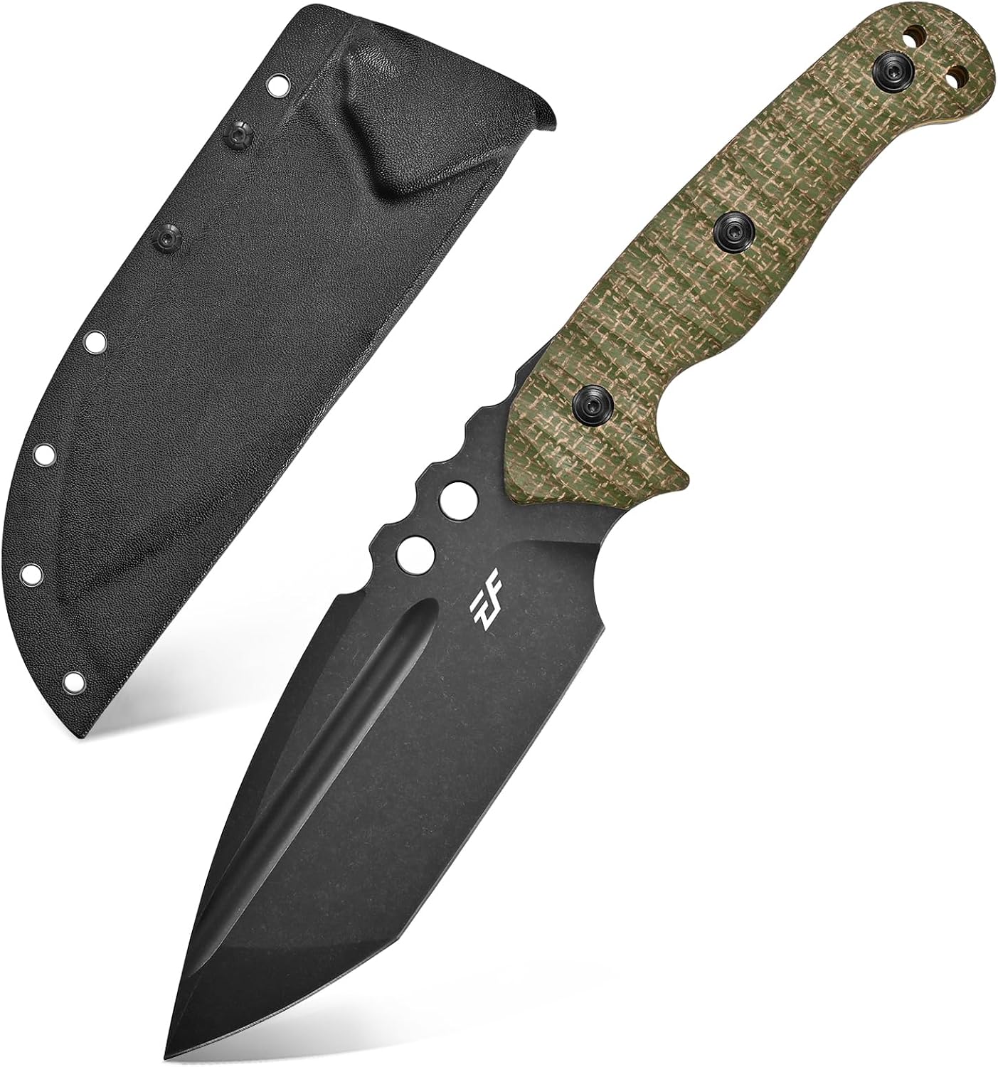 Cuchillo EDC Hoja Aus-10 Micarta Full Tang Recto