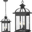 Luces colgantes exteriores 23pulg 3 luces ajustables vidrio