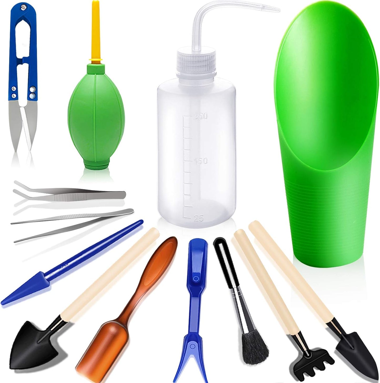 Kit 13 Pzas Cuidado Suculentas Jardinería Mini Multicolor