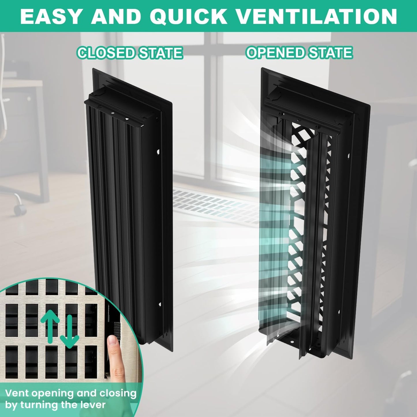 Cubierta ventilación 4x14pulg níquel cepillado servicio pesado