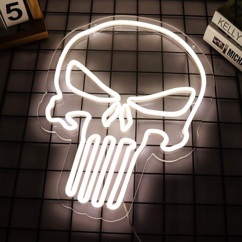 Letrero neón Punisher para dormitorio y sala de estar