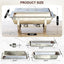 Set platos acero inox 8qt para bufé con calentador