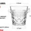Cubo hielo vidrio 2L para vino champán fiestas
