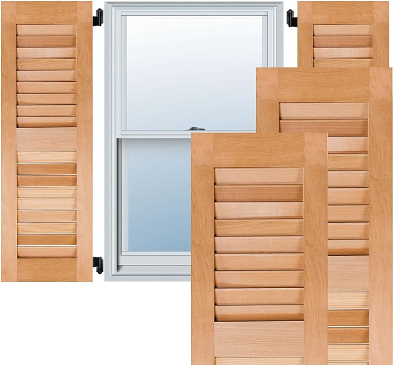 Contraventanas madera pino 12x50" sin acabado