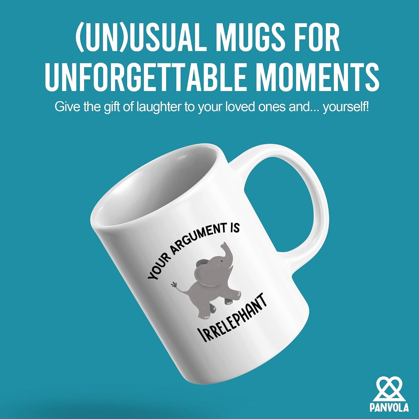 Taza cerámica elefante 11oz regalo hombres mujeres