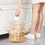 Cubo basura mimbre 3gal con tapa asa 100 bolsas plástico