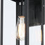 Lámpara pared exterior moderna 17.75" metal vidrio