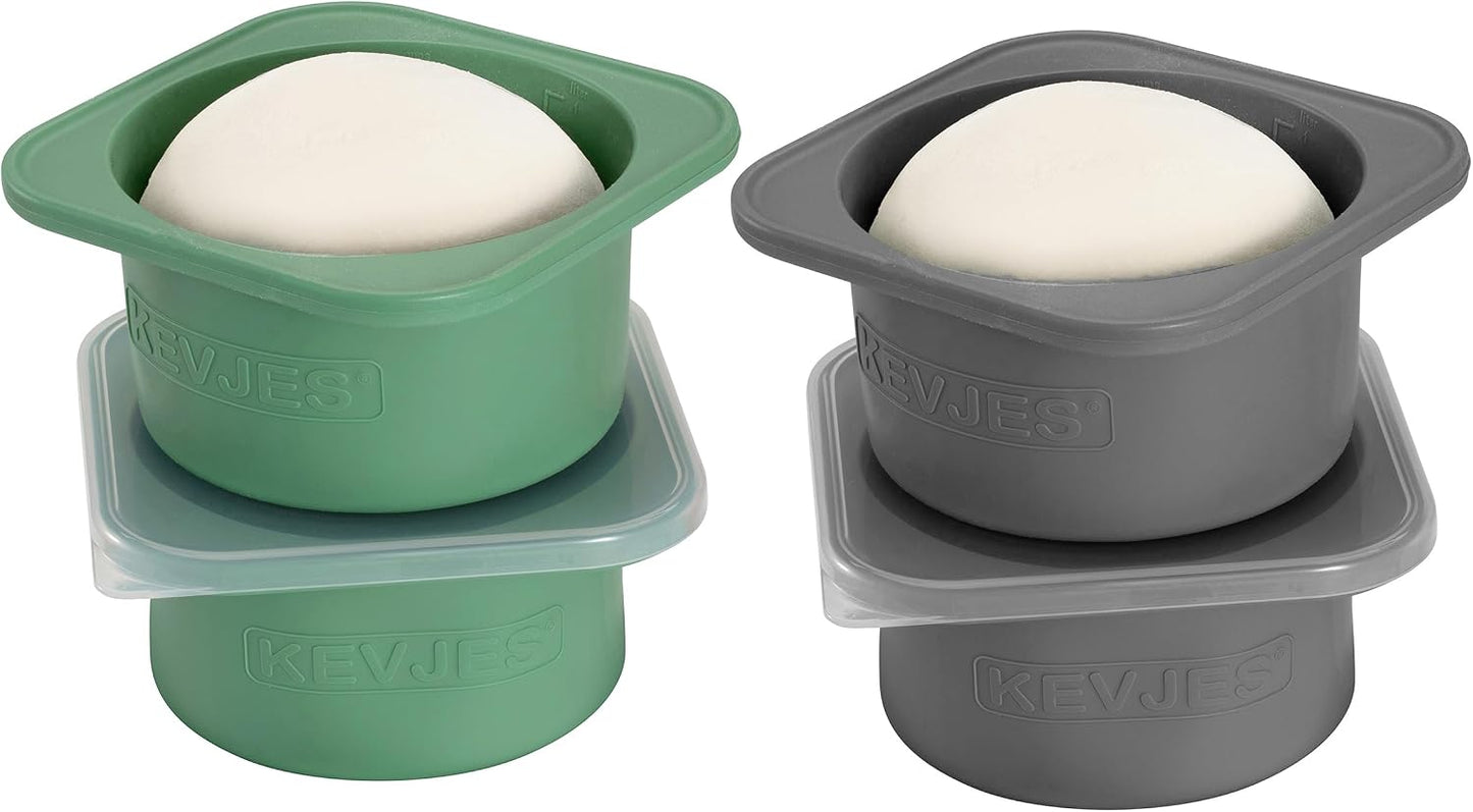 Caja prueba masa pizza 1000ml silicona alimenticia con tapa