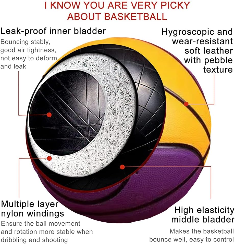 Baloncesto piel sintética mujer 5/6/7 regate disparo