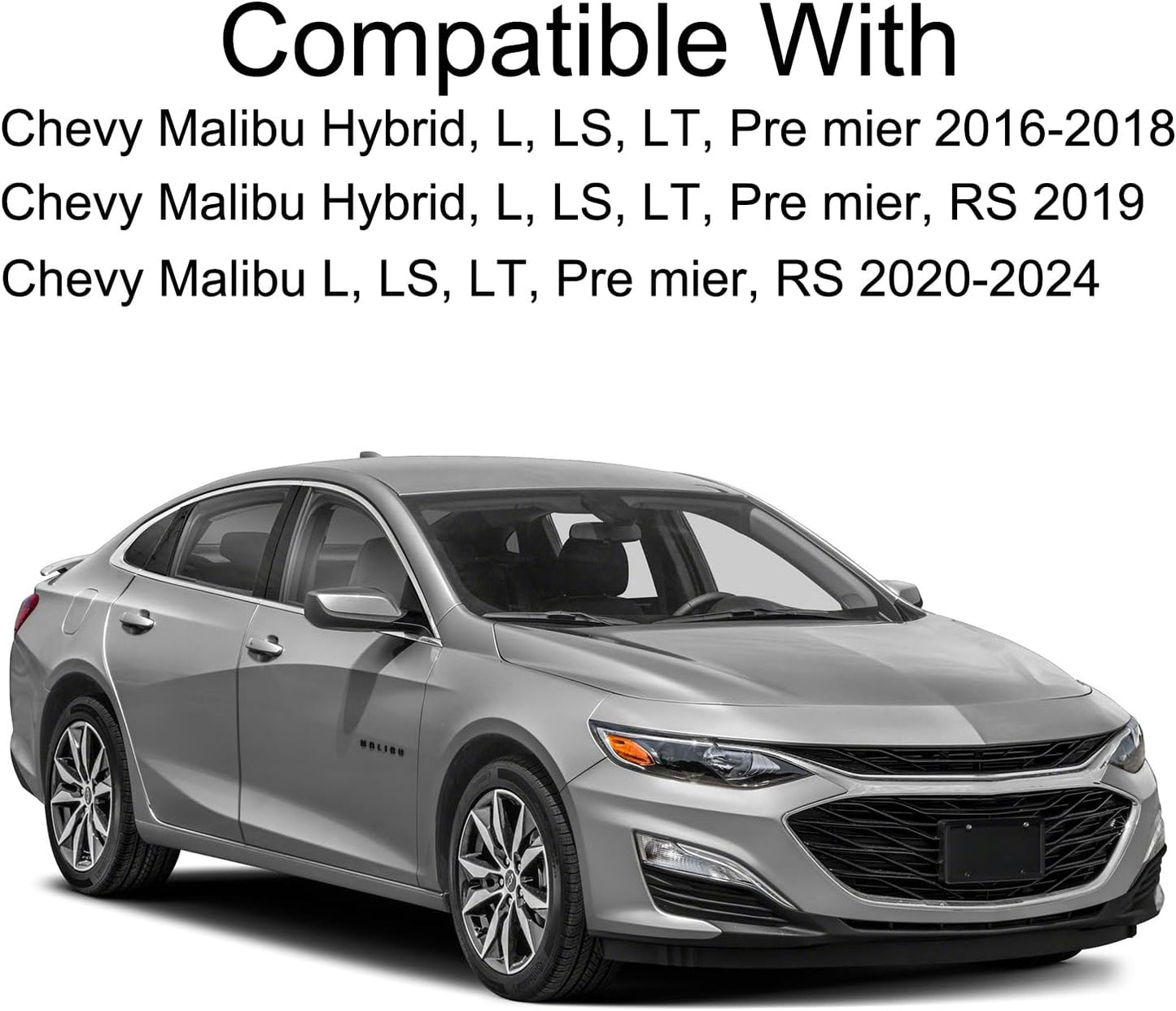 Espejo lateral derecho Chevy Malibu 16-24 con visión clara