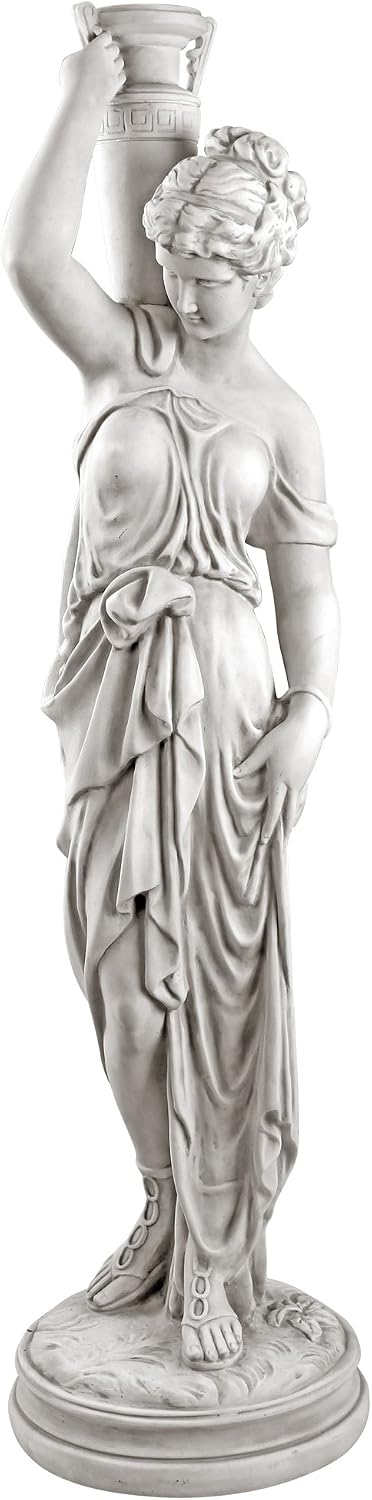 Estatua jardín Dione 38pulg resina piedra antigua