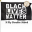 Bandera BLM 3x5 pies poliéster 3 capas doble costura