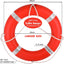 Anillo salvavidas 23" cuerda flotante 98.5ft