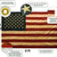 Bandera tipo retro cosido americano