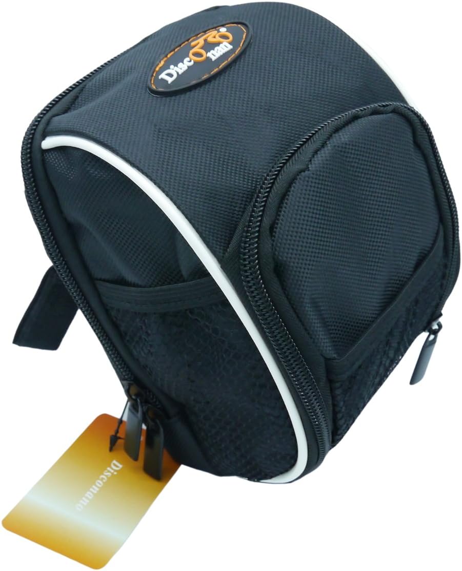 Bolsa manillar bicicleta ciclismo cesta negra con funda