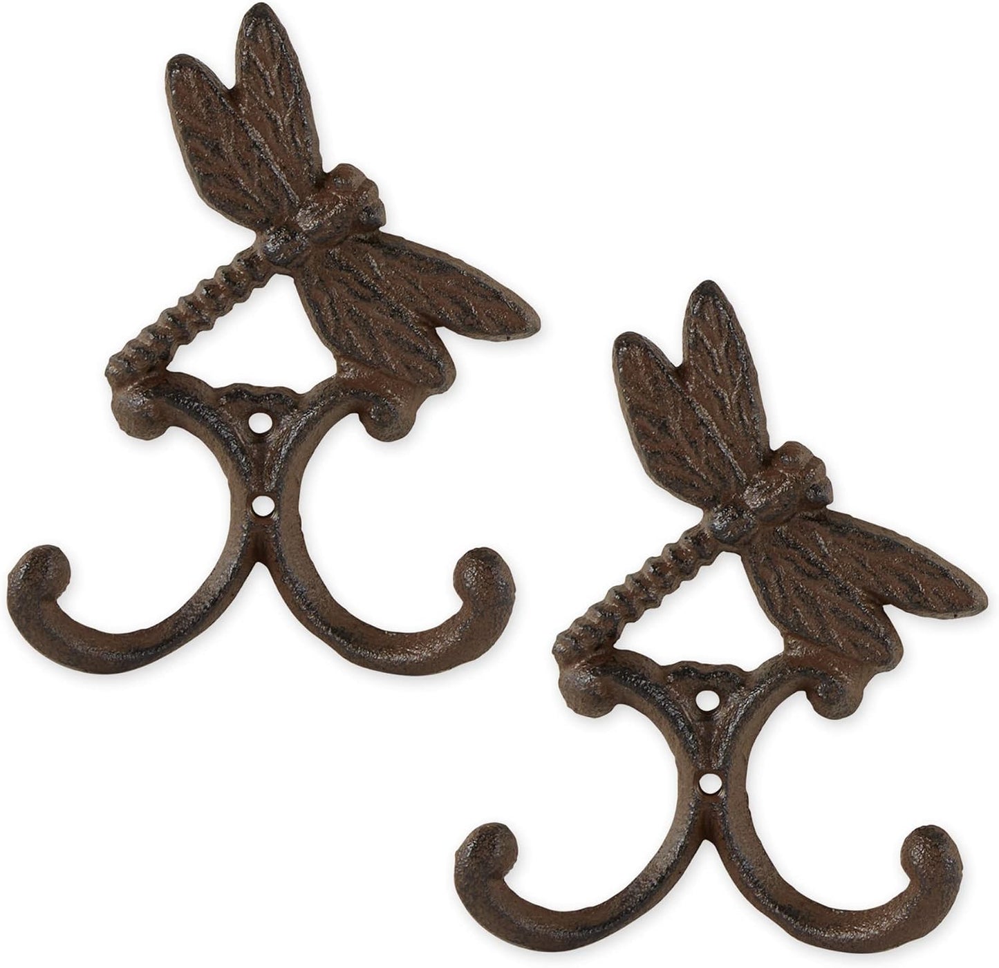 Set 2 Ganchos Hierro Fundido Decorativos