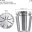 ER32 Spring Collet 0.157pulgada Chuck CNC 2 Pzas
