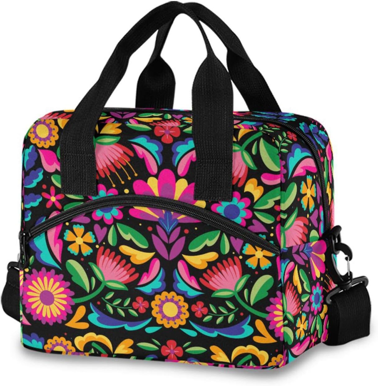 Bolsa almuerzo reutiliz. aislamiento floral correa hombro