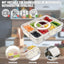 Contenedor aperitivos 2 pack 8 compartimentos con tapa y asa