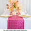 Camino mesa fucsia lentejuelas 12x108pulg set 10