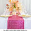 Camino mesa lentejuelas fucsia 12x72pulg decorativo otoño