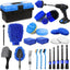 Kit 27 Pzas Cepillos Detalles Coche Limpieza