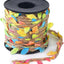 Cordel yute 33ft 3 capas hojas artificiales coloridas